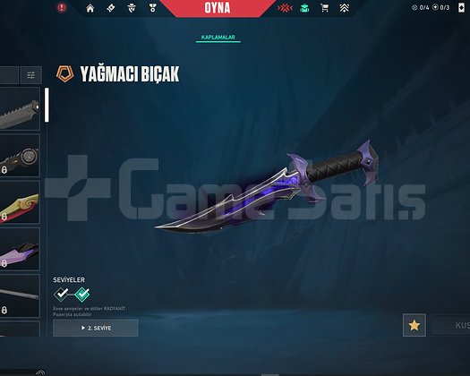YAĞMACI BIÇAK PLATİN RANK UCUZA HESAP !