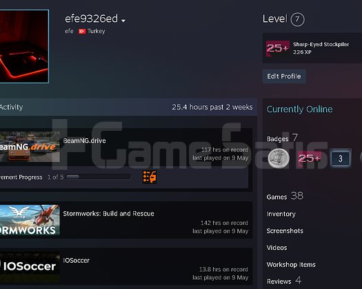 Steam hesap delisted ve pes bulunur