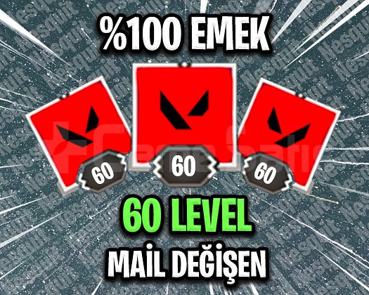 TR - 60 LEVEL - MAİL DEĞİŞEN - HESAPLAR!