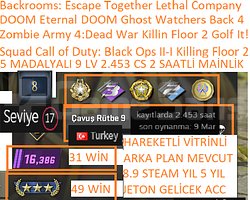 6 MADALYALI 9 LV 2.453 CS 2 SAATLİ Squad Call of D