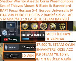 5 MADALYALI 19 LV GTA V-IV Battlefield V-1 Forza H