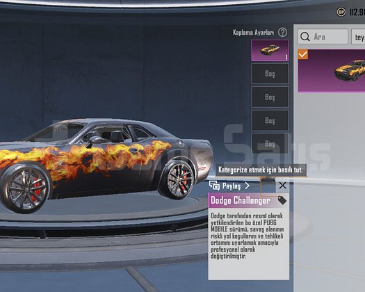 sezon 2 hesabı fatih +dodge Spor arabalar uygun