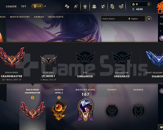 League Of Legends Grand Master Hesap Tr