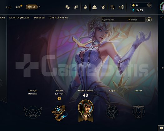 LOL UNRANKED TAMAMEN HANDMADE EBEDİ KOSTÜMLÜ HESAP