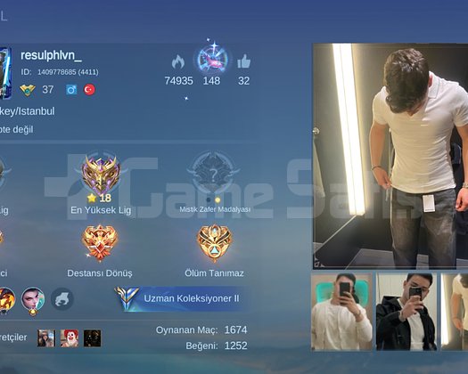 Mlbb 180 skinli hesap 1 legend 2 özel skin mistik