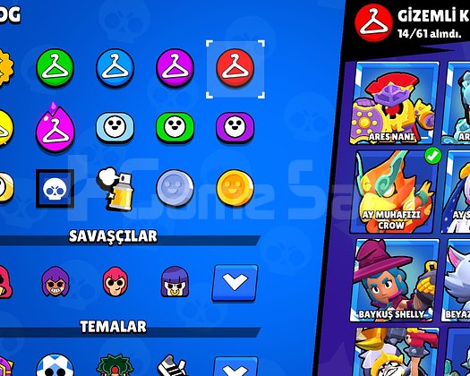 FULL + FULL AŞIRI ŞANSLI BRAWL STARS HESABI