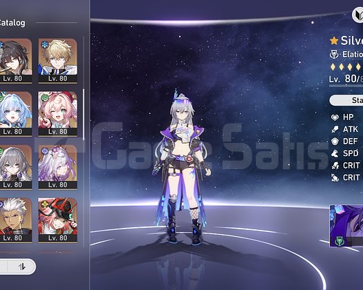 50*5 Karakter / 26*5 Light Cone Eng Game Hesap