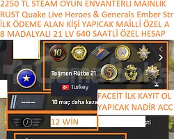8 MADALYALI 21 LV FACEİT İLK ÖDEME ALAN KİŞİ YAPIC