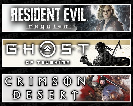 Resident Evil Requiem + Tsushima + Crimson Desert