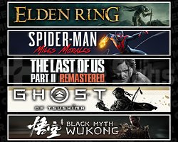 Elden + Miles + TLOU2 + Tsushima + Wukong