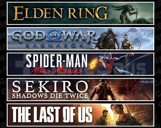 Elden + Ragnarök + Miles + Sekiro + TLOU1