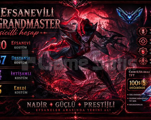 TR / 21 Efsanevili Kostümlü/ VİP TFT / Diamond Elo