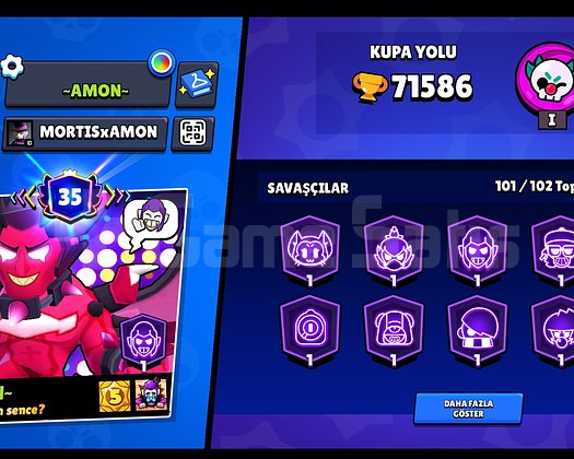 BRAWL STARS 71K KUPA HESAP SATIŞ