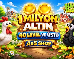 +40 Level 1 Milyon Altın ANINDA TESLİMAT