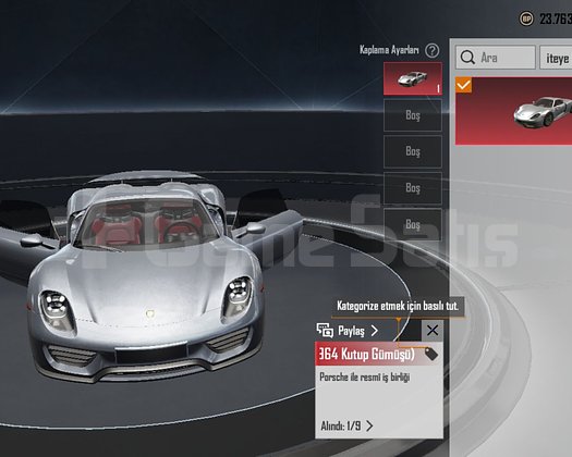 BUZ 5 SPOR ARABA PORSCHE TERTEMİZ HESAP