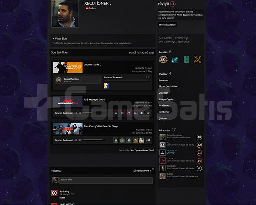 FACEİT BAĞLI DEĞİL TR HESABI 20 SEVİYE STEAM HESAP