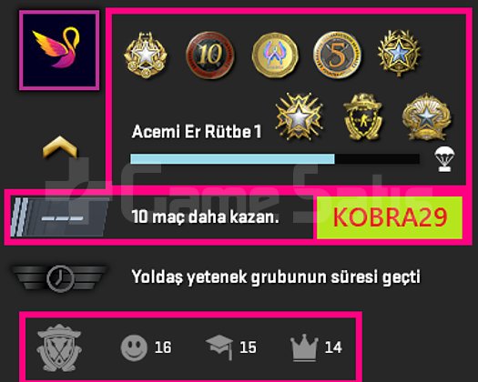 FACEİT+ 8 MADALYA 510 WİN 1162 SAAT SEÇKİN