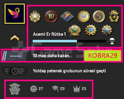 FACEİT+12 MADALYA 868 WİN 1916 SAAT SEÇKİN