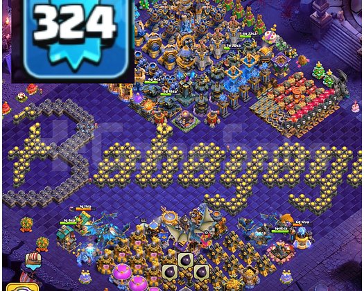 324 LEVEL!! +6000 KS YILDIZI!! TH18 MAX+MAX HESAP