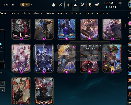 Arcane Jinxli Bol Skinli Master bitirmiş hesap