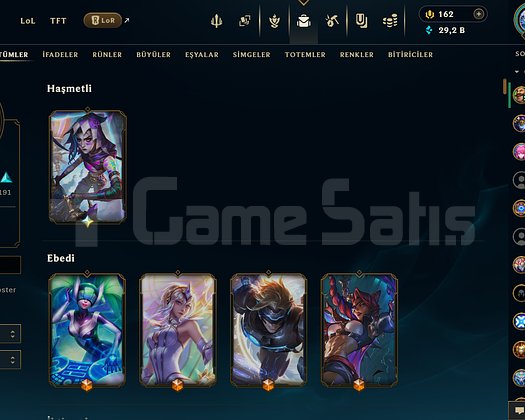 Arcane Jinxli Bol Skinli Master bitirmiş hesap