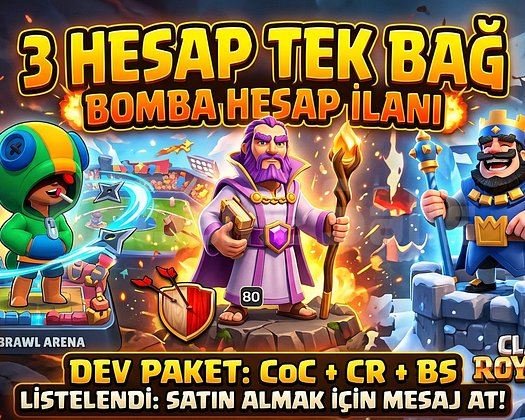 3 Hesap Efsaneee İlan