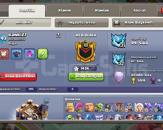 18 FULL SAYILACAK DEĞERDE 243 LEVEL KÖY
