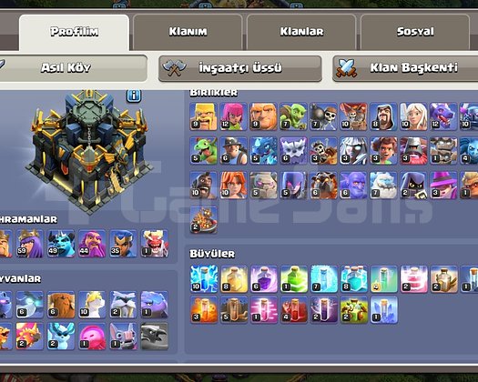 17 BB Coc 2411 Lig madalyalı Altın Bilet 65tl
