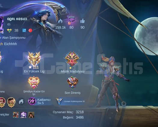 MLBB YÜCE MİSTİK DOLU HESAP