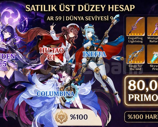 +80000 PRIMOGEM ABYSS, TİYATRO FULLEYEN HESAP