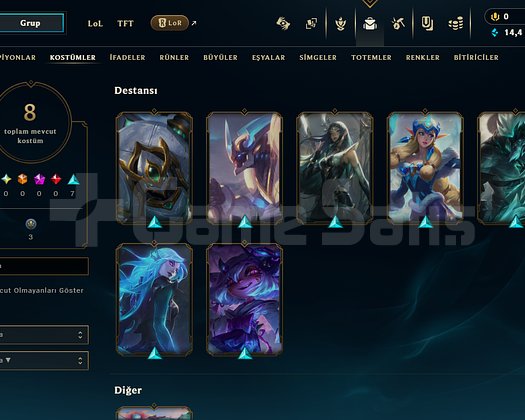 Euw fresh +30 alır 8skin silver 2