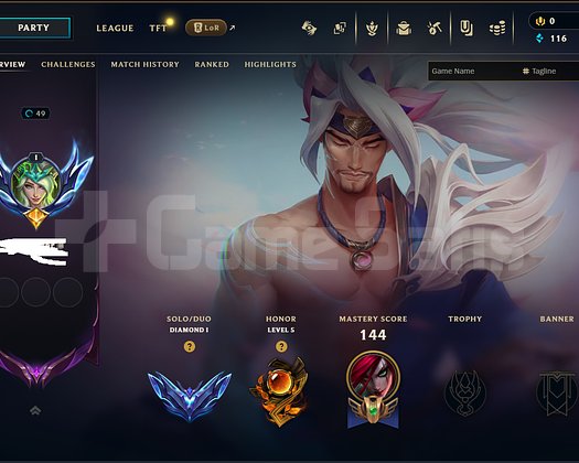 EUW D1 75LP 63WR GECEN SEZON MASTER HESAP