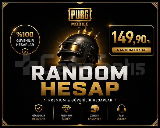 149,90 TL -   Değerinde PUBG Mobile Random Hesap