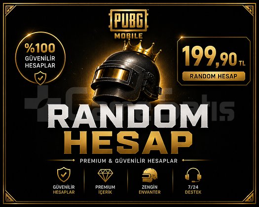 199.90 TL -   Değerinde PUBG Mobile Random Hesap