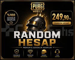 249,90 TL -   Değerinde PUBG Mobile Random Hesap