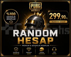 299,90 TL - Değerinde PUBG Mobile Random Hesap