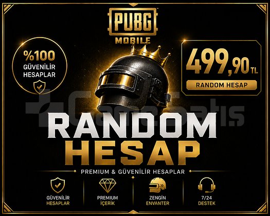499,9 TL -   Değerinde PUBG Mobile Random Hesap
