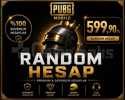 599,90 TL -   Değerinde PUBG Mobile Random Hesap