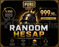 999,90 TL -   Değerinde PUBG Mobile Random Hesap