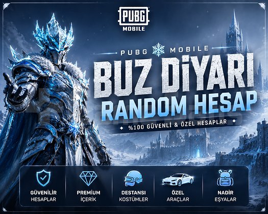 BUZ DİYARI PUBG Mobile Random Hesap