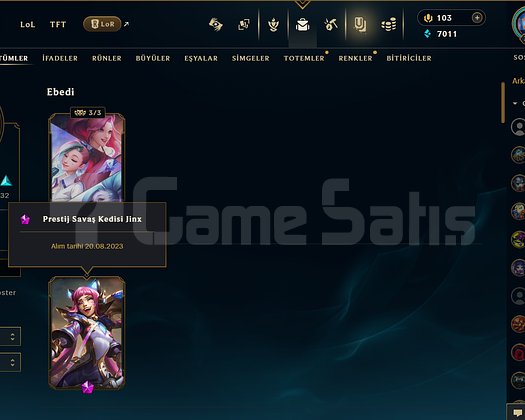 EUW 309 LEVEL MAİLLİ 77 SKİNLİ FRESH HANDMADE !!!!
