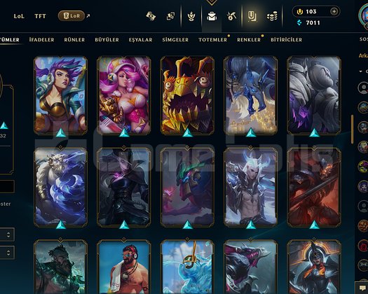 EUW 309 LEVEL MAİLLİ 77 SKİNLİ FRESH HANDMADE !!!!