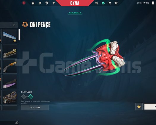 Acil Satılık İyon Vandal Oni Pençe Full Skin TR