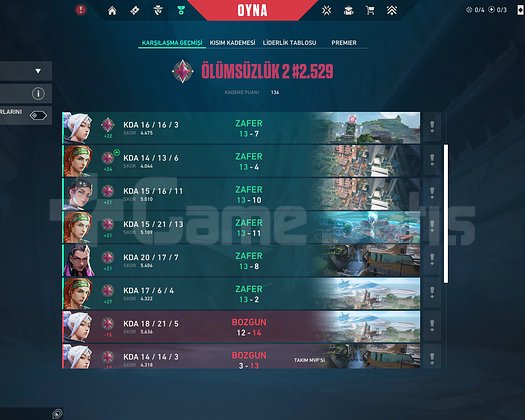 YENİ SEZON YÜKSEK MMR İMMO 2 140RR HESAP