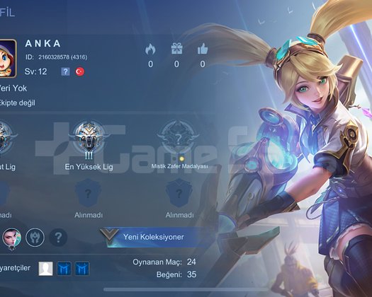 100 Kazanma Oranlı 12 Vahşi Az maçlı Smurf Hesabım