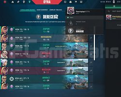 Ascendant 1 fresh hesap şuan unranked 1 maç lazım