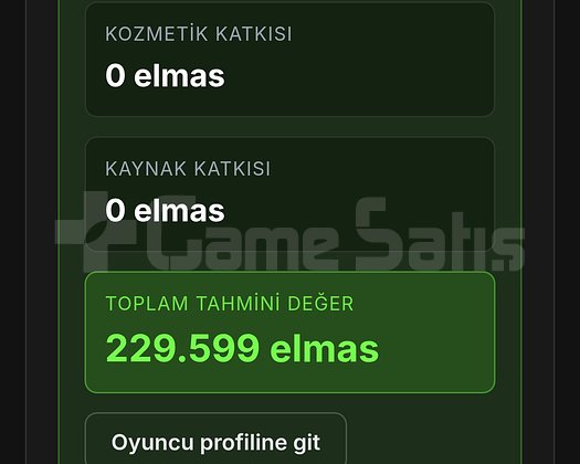 230.000 elmas değerinde full+full  482 kostümlü