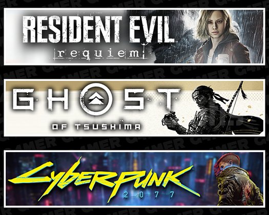 Resident Evil Requiem + Tsushima + Cyberpunk 2077