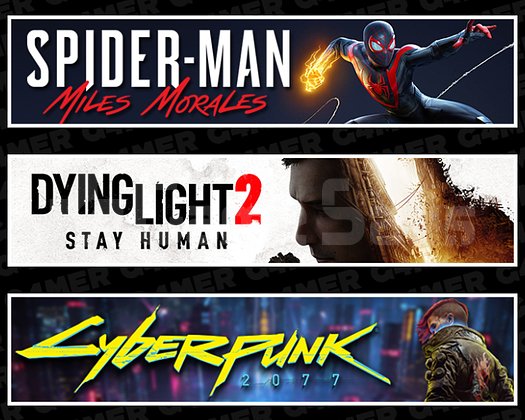 Spider Man Miles + Dying Light 2 + Cyberpunk 2077