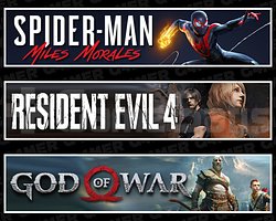 Spider Man Miles + Resident Evil 4 + God Of War